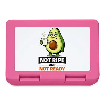 Mème de l’avocat : pas mûr pas prêt - Boîte à goûter - rose - Devant