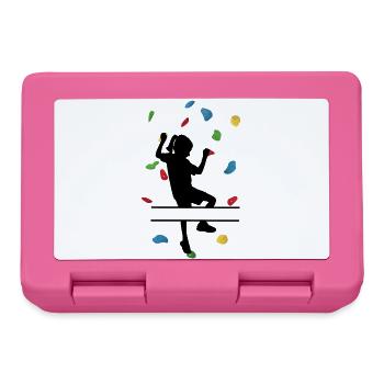 Climbing Wall Girl – Individuelle Klettererin - Brotdose - Pink - Vorne
