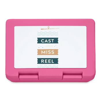 Pêche rétro Cast Miss Reel - Boîte à goûter - rose - Devant