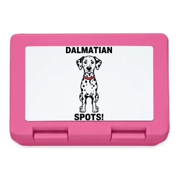 Dalmatian Dog Spots Dalmatian Canine Collar - Lunchbox - pink - Front