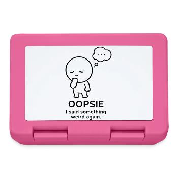Oopsie – I Said Something Weird | Social Mood - Lunchbox - pink - Front