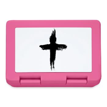 Christen Kreuz  - Brotdose - Pink - Vorne