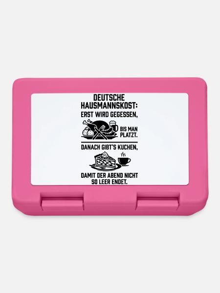 Hausmannskost typisch deutsch - Brotdose - Pink