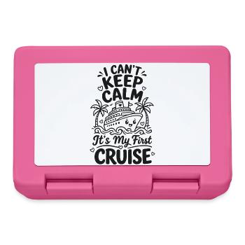 I Can't Keep Calm It's My First Cruise - Brotdose - Pink - Vorne
