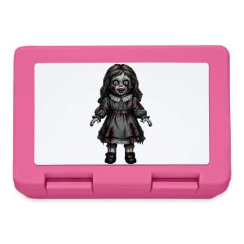 Gruselige Horror Puppe Halloween Geschenk  - Brotdose - Pink - Vorne