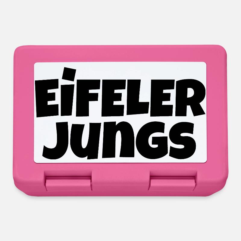 Eifel boys (black) men from the Eifel - Lunchbox - pink