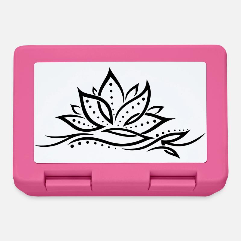 Fleur de lotus fleur de lotus yoga - Boîte à goûter - rose