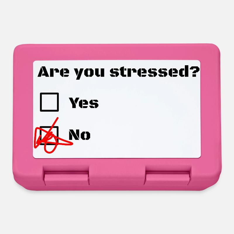 Êtes-vous stressé? Êtes-vous stressé? - Boîte à goûter - rose