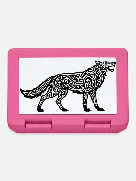Wolf des Kaukasus - Brotdose - Pink