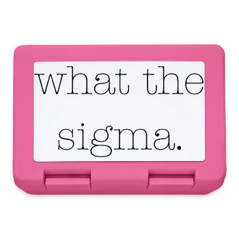 what the sigma - Lunchbox - pink - Front