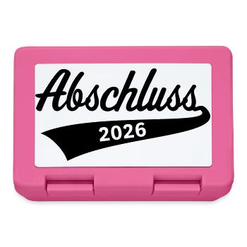 Graduation 2026 (Graduation / Black) - Lunchbox - pink - Front