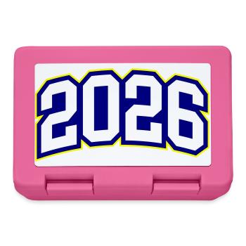 2026 Jahr - Brotdose - Pink - Vorne