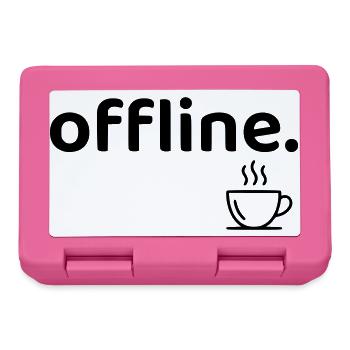 Offline Minimal Coffee Aesthetic Shirt - Lunchbox - pink - Front