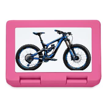 MTB Fully Bike Side View Technology Enduro Frame - Lunchbox - pink - Front
