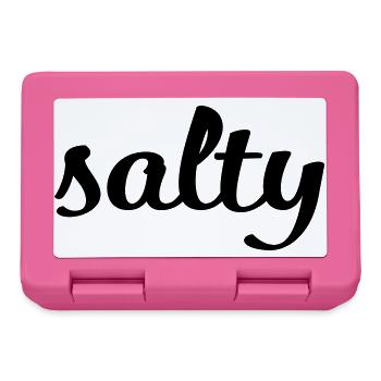 Salty Minimalist Spruch T-Shirt - Brotdose - Pink - Vorne