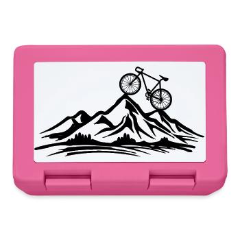 Radfahren Fahrrad Sport Radfahren Radfahrer - Brotdose - Pink - Vorne
