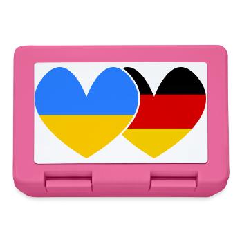 Ukraine Deutschland Freundschaft  - Brotdose - Pink - Vorne