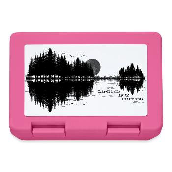 1972 Gitarre Natur Musik 54. Geburtstag - Brotdose - Pink - Vorne