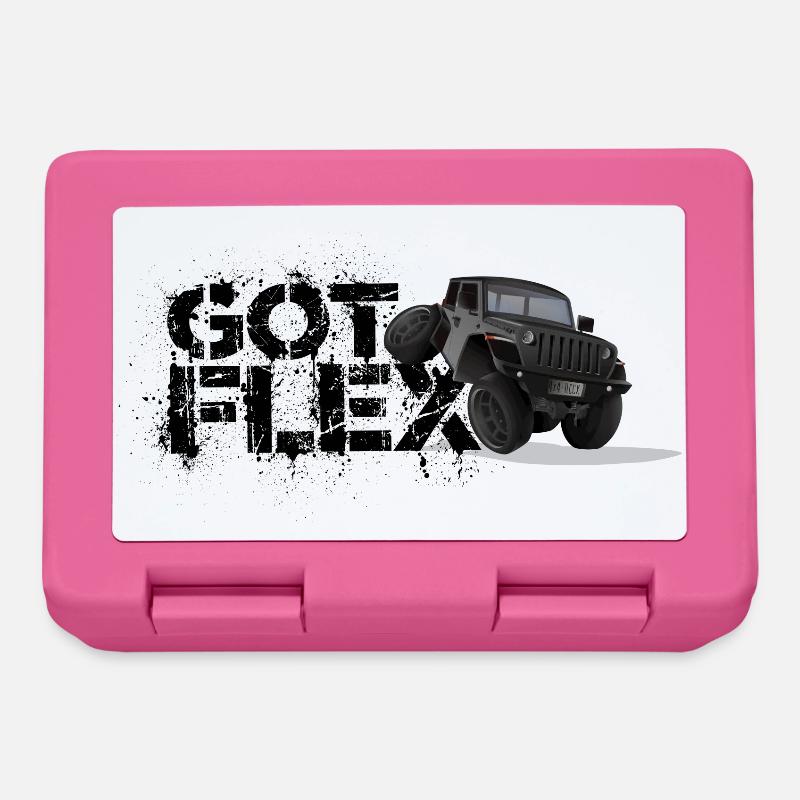 GOT FLEX - Geländewagen - Off Road / Grau - Brotdose - Pink
