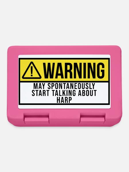 Harfe Harfe Harfe - Brotdose - Pink