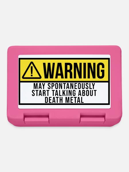 Death Metal Death Metal Death Metal - Brotdose - Pink