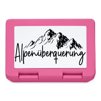Alpenüberquerung - Brotdose - Pink - Vorne