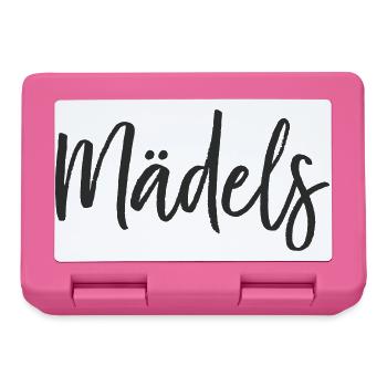 Mädels Handlettering Design - Brotdose - Pink - Vorne