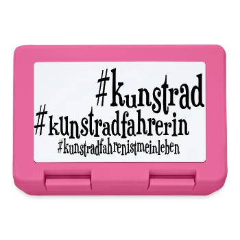 Kunstrad, Kunstradfahren, Hallenradsport - Brotdose - Pink - Vorne
