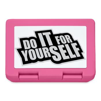 Do It For Yourself Inspirierend Selbstliebe Zitat - Brotdose - Pink - Vorne
