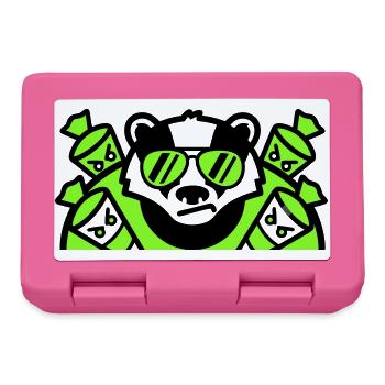 Dachs Zuckertueten Logo - Brotdose - Pink - Vorne