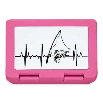 Fishing heart line - Lunchbox - pink - Front
