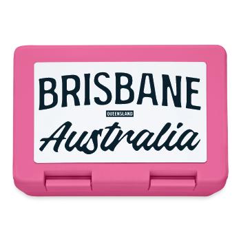 Brisbane Australia Script - Brotdose - Pink - Vorne