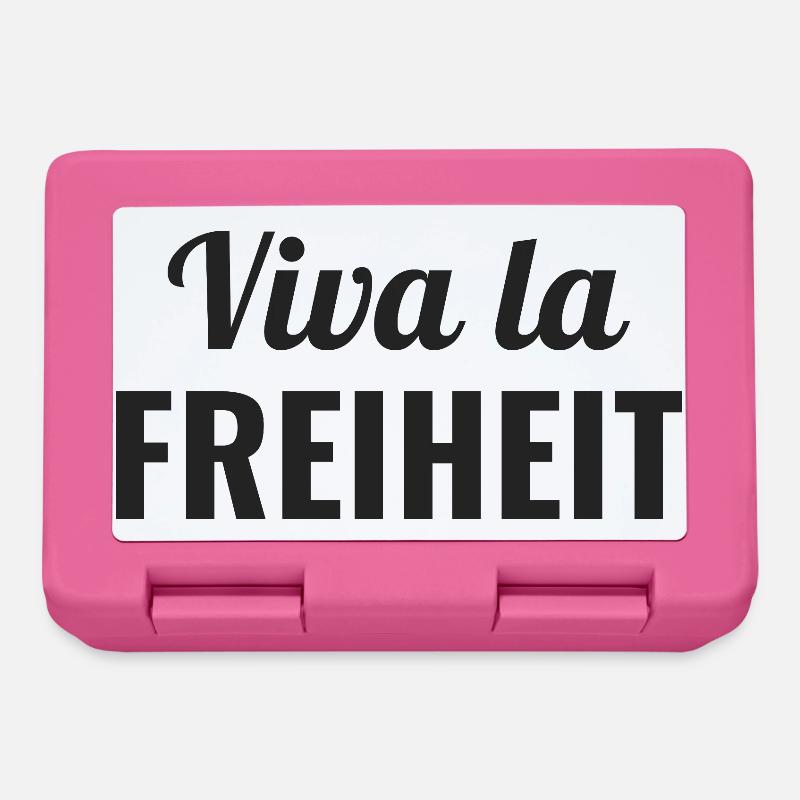 Viva la Freiheit - Freiheitsgeist - Brotdose - Pink