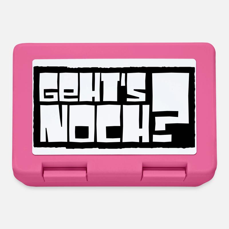 geht's noch? - Brotdose - Pink