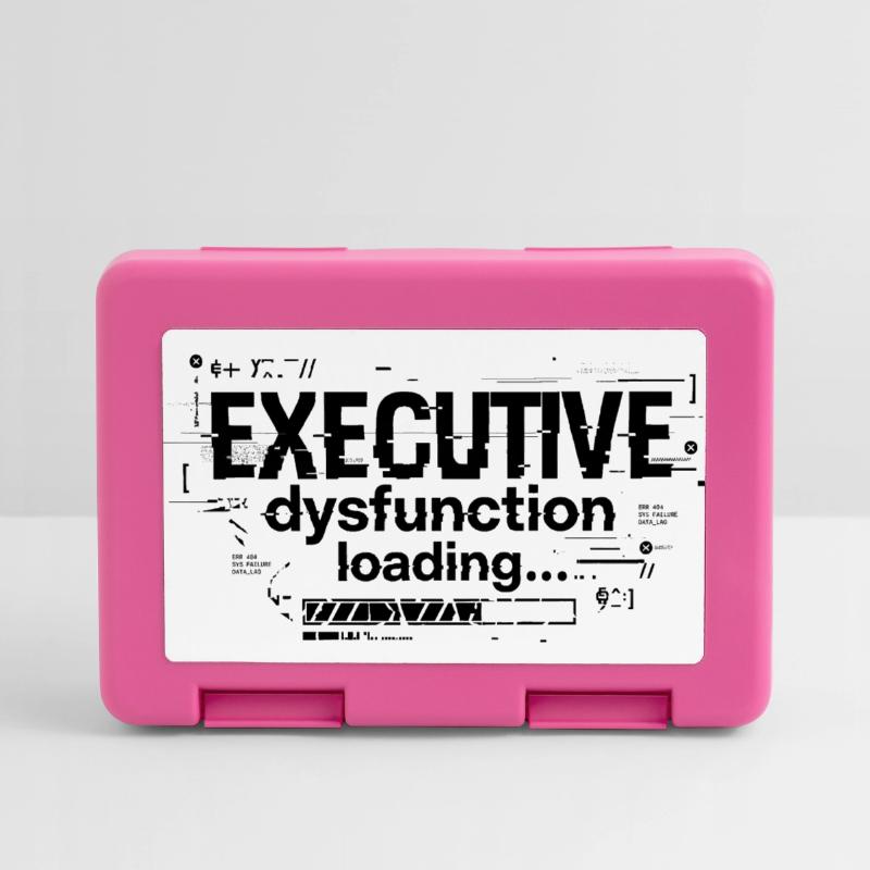 Executive Dysfunction Loading ADHD Humor Design Lunchbox