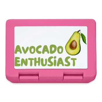 Avocado Enthusiast Design - Boîte à goûter - rose - Devant
