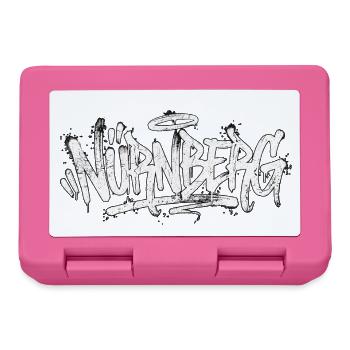 Nürnberg Graffiti Handschrift Tag - Brotdose - Pink - Vorne