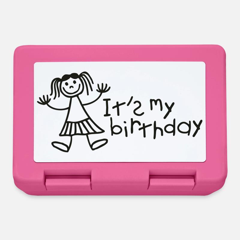 C'est mon anniversaire - Fille - Boîte à goûter - rose