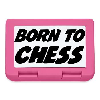 Chess / Schach / Spiel / Geek - Brotdose - Pink - Vorne