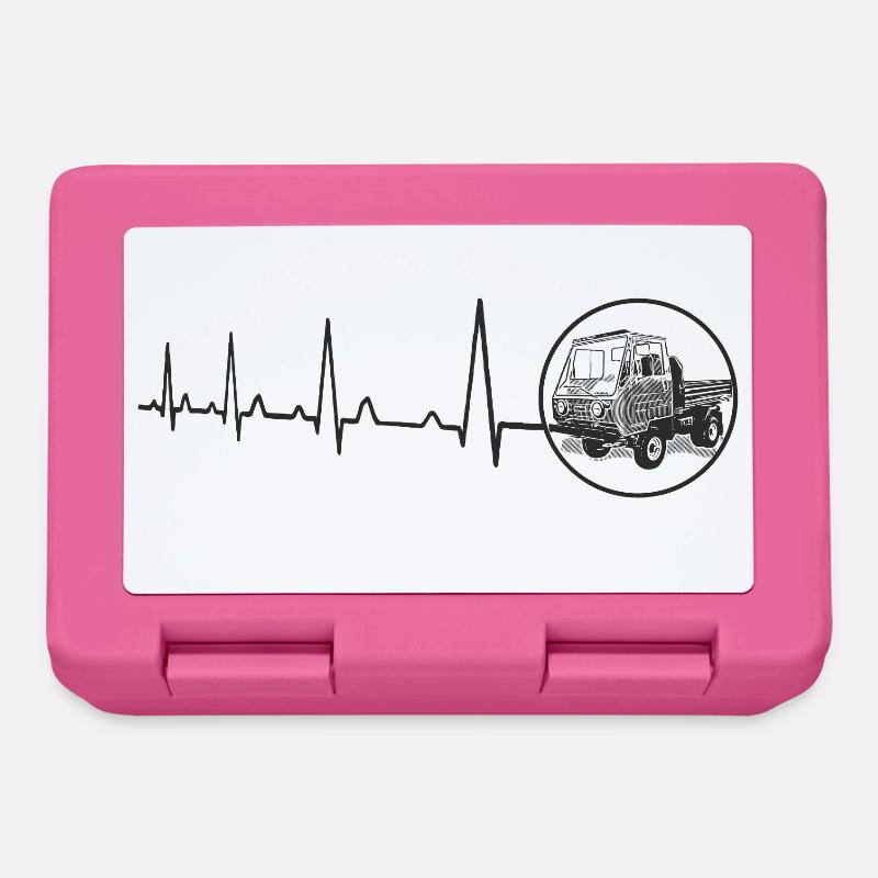 Herzschlag Multicar M25 DDR Moped LKW Technik - Brotdose - Pink