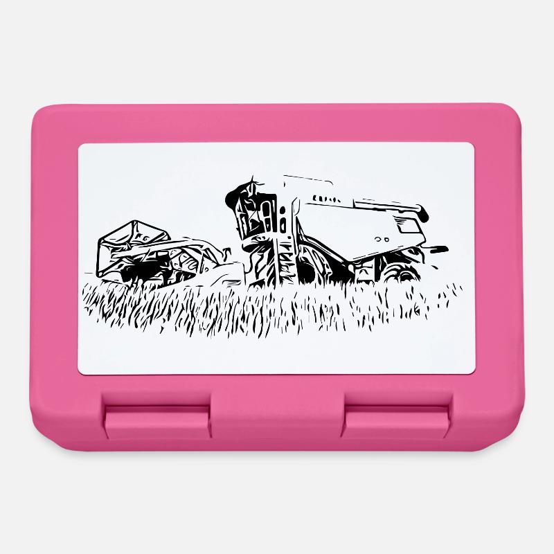 Moissonneuse-batteuse 600 - Boîte à goûter - rose