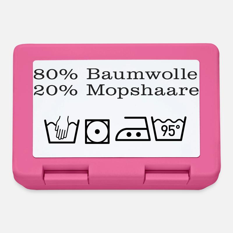 Minimalist Laundry Instruction Illustration - Brotdose - Pink