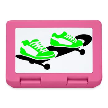 Skateboard - Brotdose - Pink - Vorne