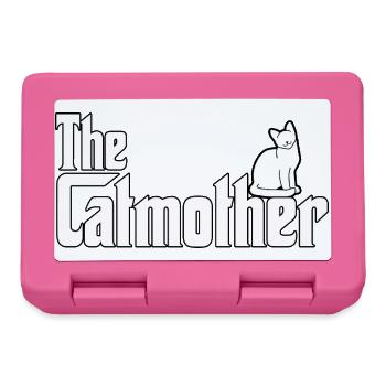 Catmother Katzenmutter Katzenmama Cat Mom - Brotdose - Pink - Vorne