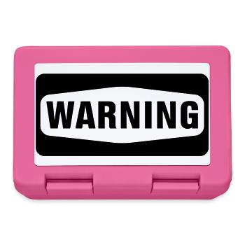 Warning - Lunchbox - pink - Front