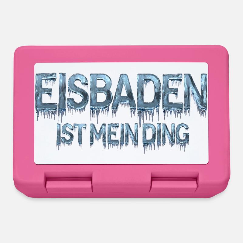 Eisbaden ist mein Ding - Brotdose - Pink