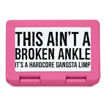 Funny Broken Ankle Injury - Brotdose - Pink - Vorne