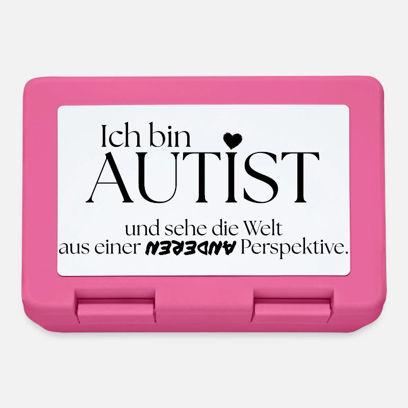 Ich bin Autist - Brotdose - Pink