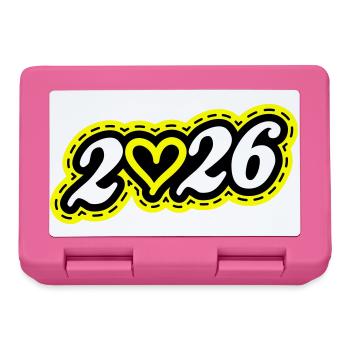 2026 Heart - Lunchbox - pink - Front