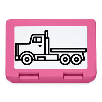 camion - Boîte à goûter - rose - Devant